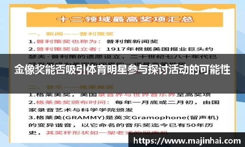 金像奖能否吸引体育明星参与探讨活动的可能性